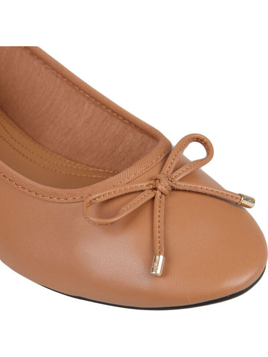 Women's Ballerina Shoes in Brown Colour
