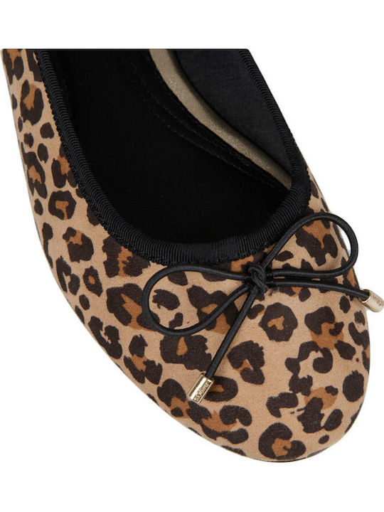 Women's Ballerina Shoes in Brown Colour