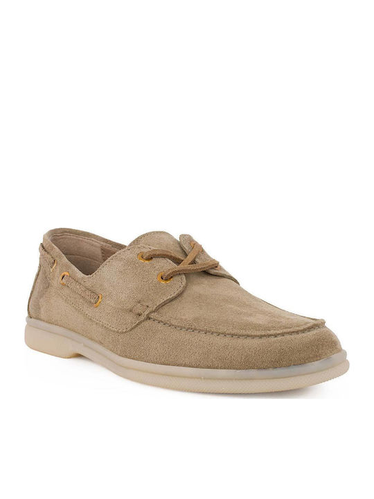 Komis & Komis Leather Women's Loafers in Beige Colour