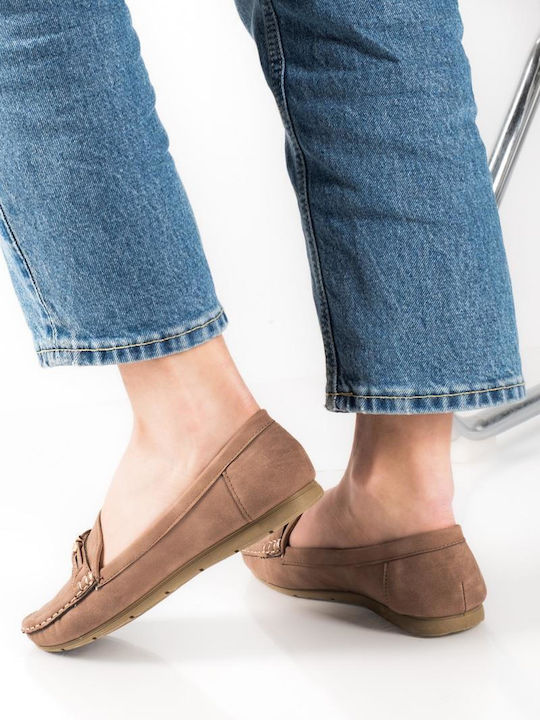 Women's Loafers in Brown Colour