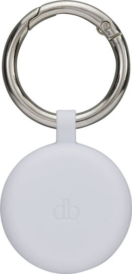 dbramante1928 Greenland Keychain Case for AirTag in White Colour