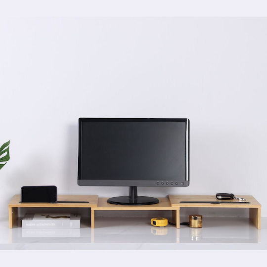 Relaxdays Suport De Masă Pentru Monitor Maro (10051495)