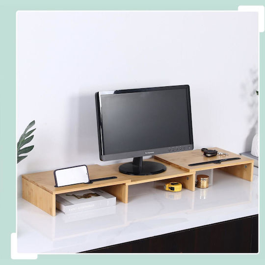 Relaxdays Suport De Masă Pentru Monitor Maro (10051495)