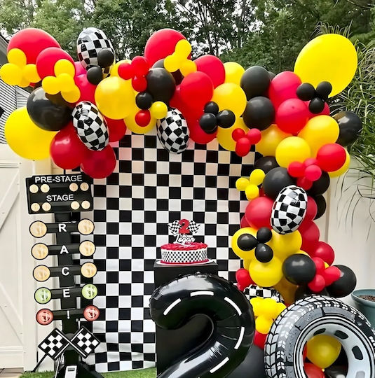 Compoziție Cu 148 Baloane Multicolore Zi De Naștere