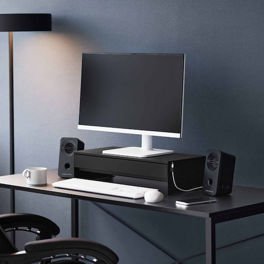 Yamazaki Schreibtisch Computer Monitor Ständer Mit Schublade (10188)