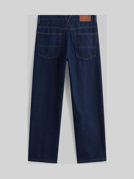Check-5 Men's Jeans Pants with Loose Fit Blue