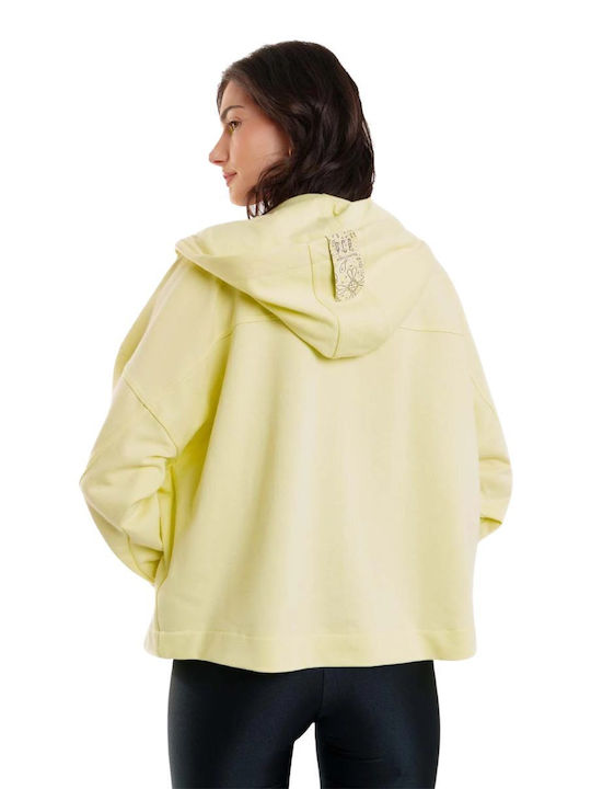 Amalfi Women's Yellow Sweatshirt Cardigan