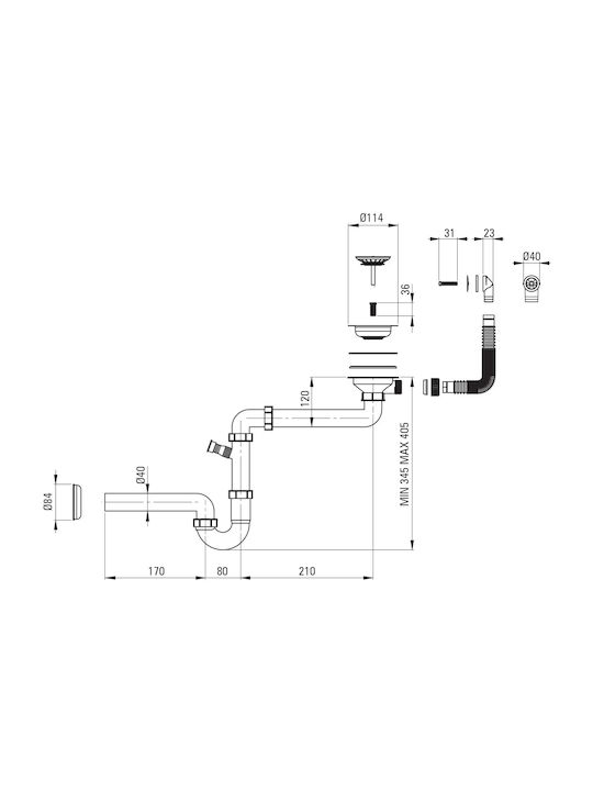 Deante Ένθετος Νεροχύτης Inox Μ40xΠ50cm Γκρι