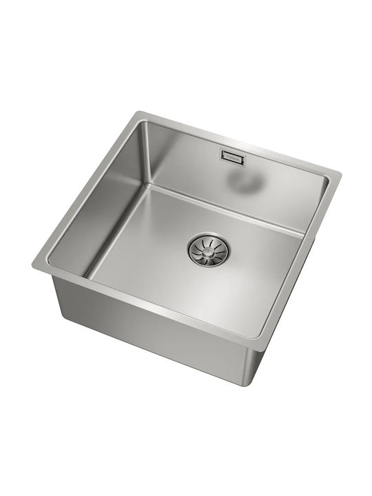 Teka 40.40 M-xp Pureclean Υποκαθήμενος Νεροχύτης Inox Μ44xΠ44cm Γκρι