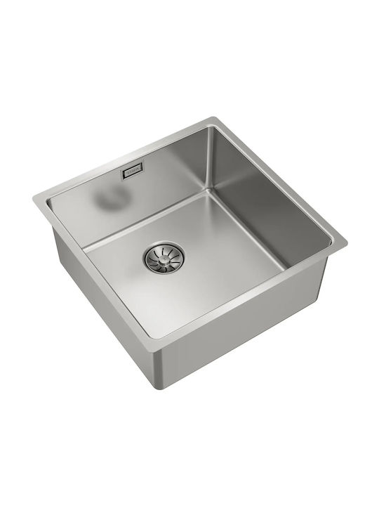 Teka 40.40 M-xp Pureclean Υποκαθήμενος Νεροχύτης Inox Μ44xΠ44cm Γκρι