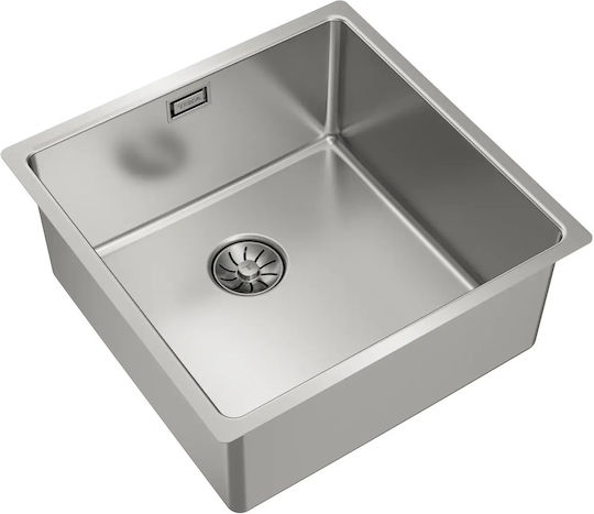 Teka 40.40 M-xp Pureclean Υποκαθήμενος Νεροχύτης Inox Μ44xΠ44cm Γκρι