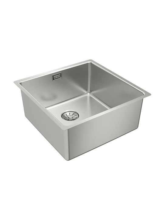 Teka 40.40 M-xp Pureclean Υποκαθήμενος Νεροχύτης Inox Μ44xΠ44cm Γκρι