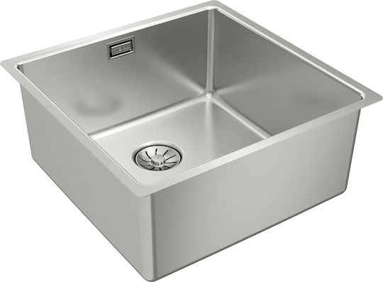 Teka 40.40 M-xp Pureclean Υποκαθήμενος Νεροχύτης Inox Μ44xΠ44cm Γκρι