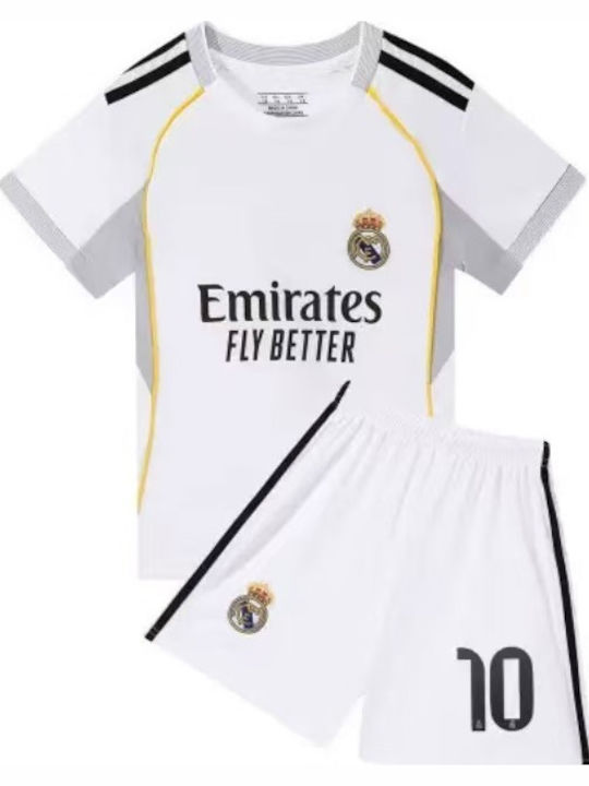 King Παιδικό Σετ Εμφάνισης Ποδοσφαίρου Mbappe “10” Real Madrit