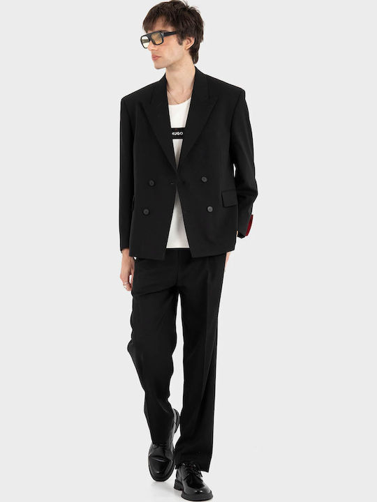 Men’s Suit Jacket With Regular Fit Black