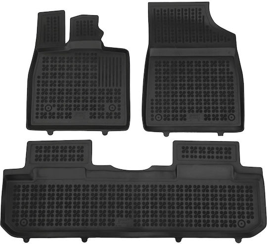 Rubber Car Mats Rezaw Plast Byd Seal U Dm-i Hybrid 2024+ Except Electric Raised Sides Type Set Front and Back 3 Pieces 205303