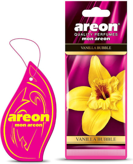 Areon Car Air Freshener Tab Pendand Mon Vanilla Bubble