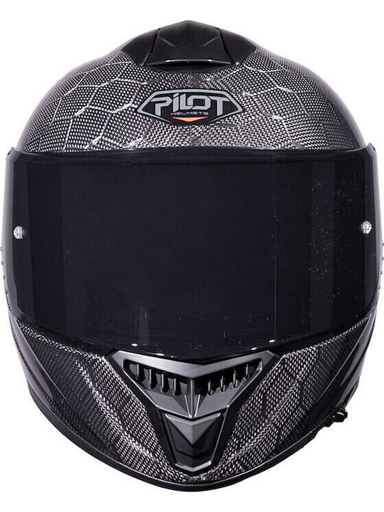 Pilot Wing RS Carbon Snake glossy Κράνος Μηχανής Full Face ECE 22.06 1400gr με Sunvisor