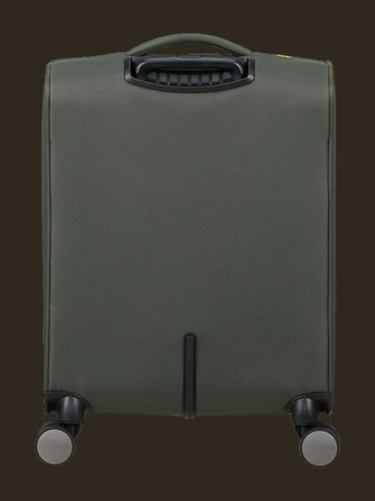 American Tourister Wanderlite Cabin Fabric Suitcase Dark Forest With 4 Wheels Height 55cm