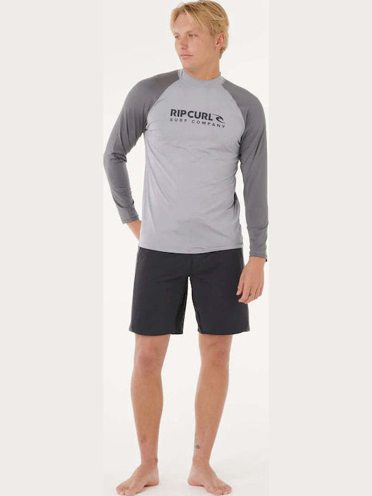 Rip Curl UPF 50 Ανδρική Μακρυμάνικη Αντηλιακή Μπλούζα Γκρι