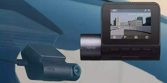 70Mai A410 1440P Windshield Car DVR Set with Rear Camera, 2" Display with Adhesive Tape