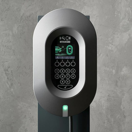 STAG EV Wallbox StagEV Core Монтиран На Стена Трифазен Зарядно Устройство 11kW С Вграден Кабел 5м Тип 2