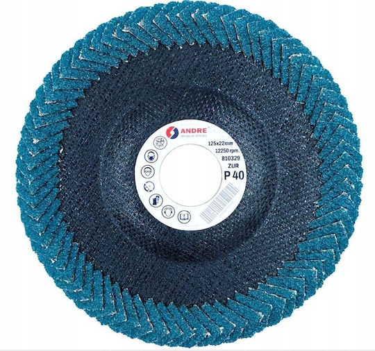 Andre Grouting Disc 125mm P60 Zirconium Flat