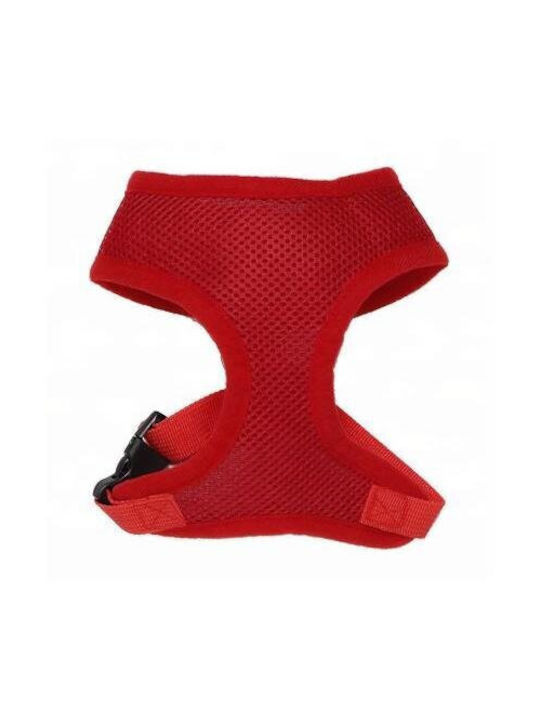 Harness Dog Red Mesh Polyester Xl Neck Circumference 45cm/chest Circumference 64-84cm