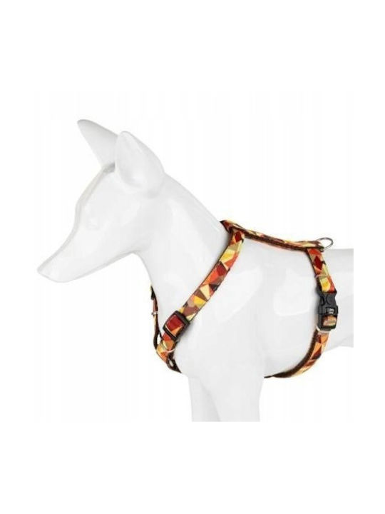 Dog Harness Autumn Pattern Tape 16mm/30-60cm Brown Dog Harness Autumn Pattern Tape 16mm/30-60cm Brown