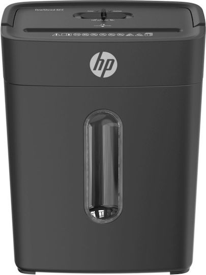 HP Shredder Oneshred Cross Cut 6 Sheets with 14l Bin