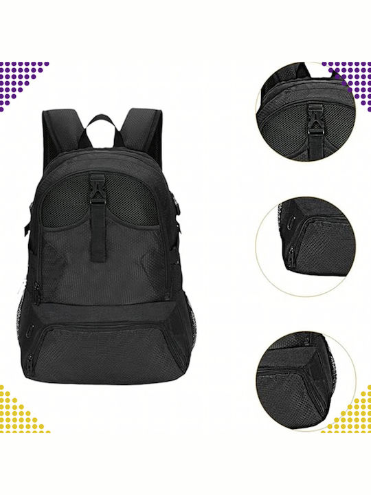 Schulranzen Rucksack Schwarz mit Flaschenhalter 35lt