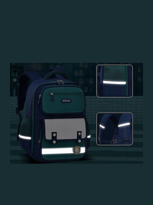 Schulranzen Rucksack Blau mit Flaschenhalter 30 Liter