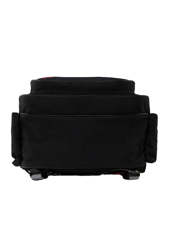 Ghiozdan Școlar De Spate Cu Husă Pentru Sticlă De Apă Negru 29 x 16 x 38 cm