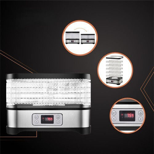 Deshidrator de Alimente cu Rafturi