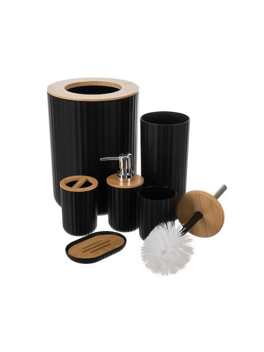 Set Accesorii Baie Plastic Negru