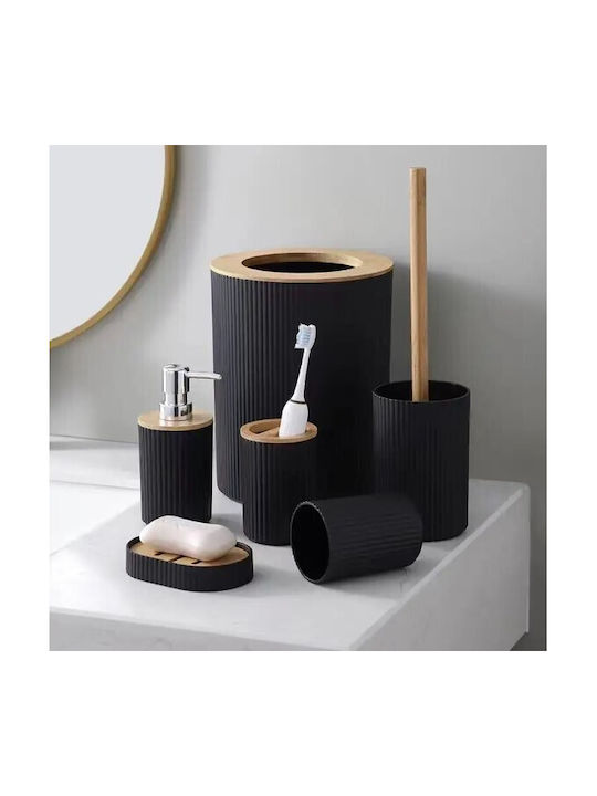 Set Accesorii Baie Plastic Negru