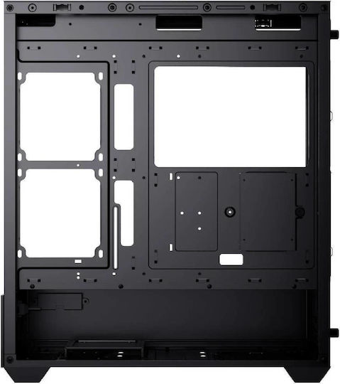 Aerocool P500D Digi-G-BK-v1 Gaming Midi-Turm Computergehäuse mit Seitenfenster Schwarze