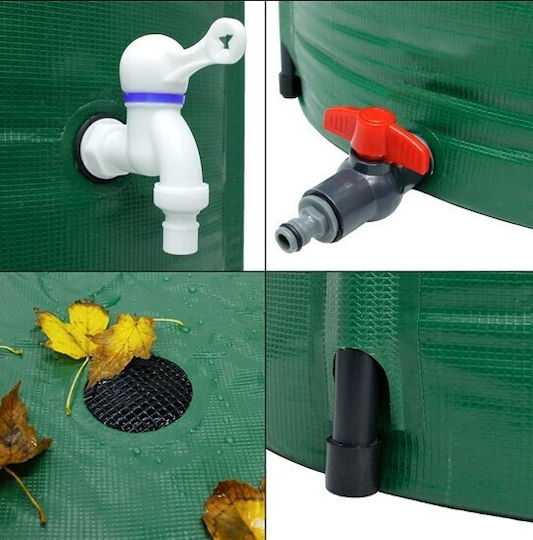 Rezervor Plastic de Apă / Combustibil Cilindric Vertical 100l Verde