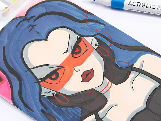 Acryl Marker Multicolor 4mm Set 12 Stück