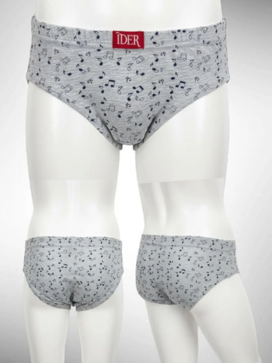 IDER Set Kinderunterwäsche Grau/Jeans/Weiß 3Stücke