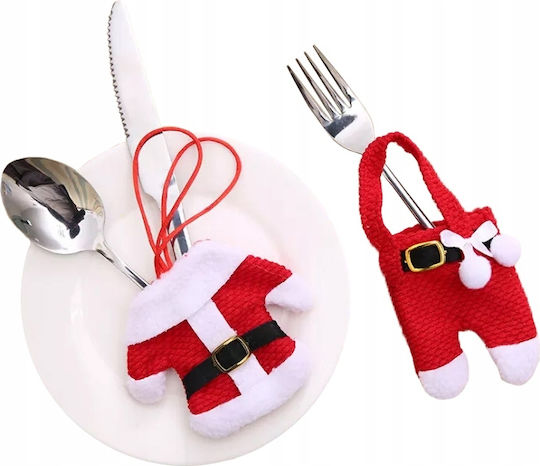 Set Christmas Case for Cutlery Santa Clauses 6 Pieces