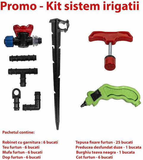 Set Accesorii Pentru Irigare Prin Picurare Set 30056