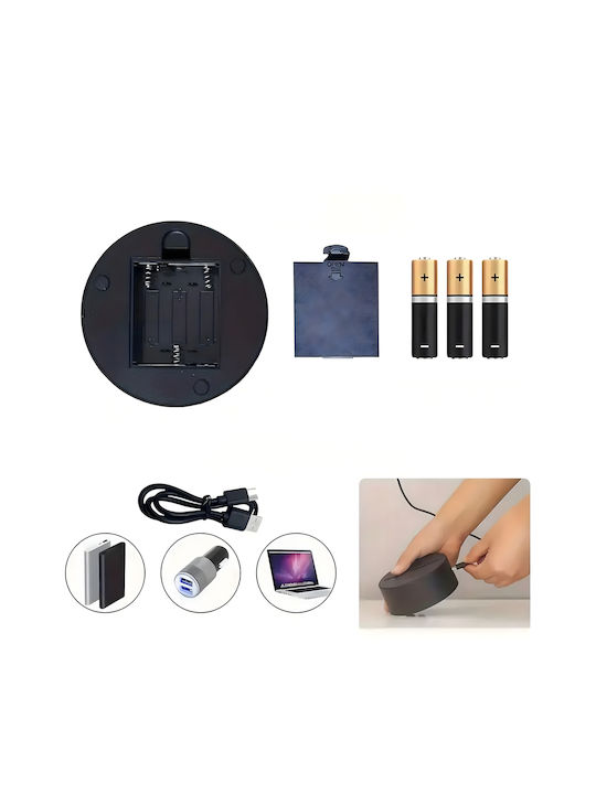 Lampă De Noptieră Led Rgb 3d Urs Inima Alimentată Cu Baterie Usb Lumină Alb Cald 22 X 11 X 8.5 Cm
