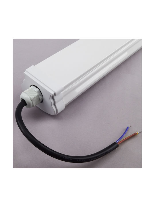 Lampă LED 60 W 4000 K 5400 Lm Tub Neon Tip Rezistent La Apă IP65 Accesorii De Montare Incluse 120 Cm Albă