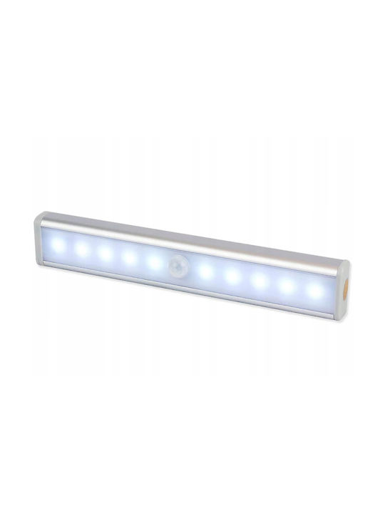 Led Lamp Motion Dusk Sensor Cool Light Automatic Shut-off Adhesive Magnetic Mount Battery Powered 19 X 3 X 1.5 Cm