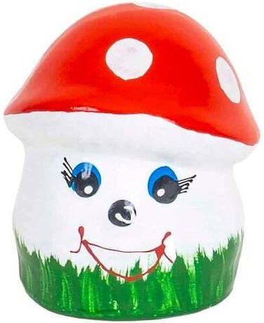 Decorative Garden Mushroom Ceramic Mini Height 10cm Width 8cm Ext 10152