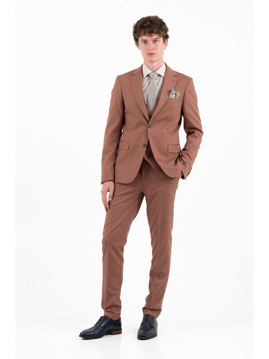 Summer Men's Suit Cinnamon