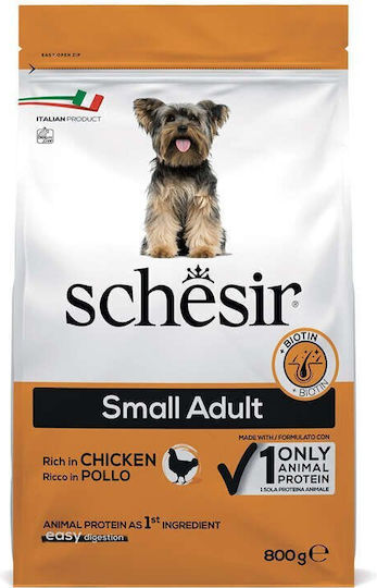 0.8kg Dry Food for Adult Small Breed Dogs with Chicken