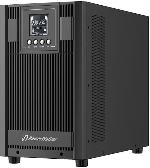 Power Walker VFI 3000 AT FR UPS On-Line 3000VA 2700W με 4 Schuko Πρίζες