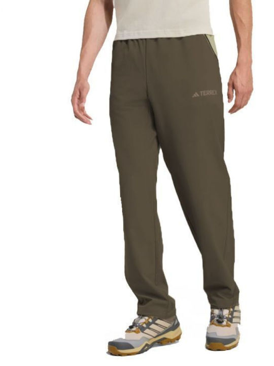adidas Terrex Men's Long Hiking Pant Brown